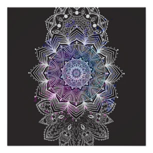 Poster Mandala floral