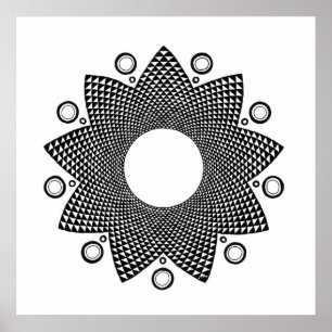 Poster Mandala III de fleur