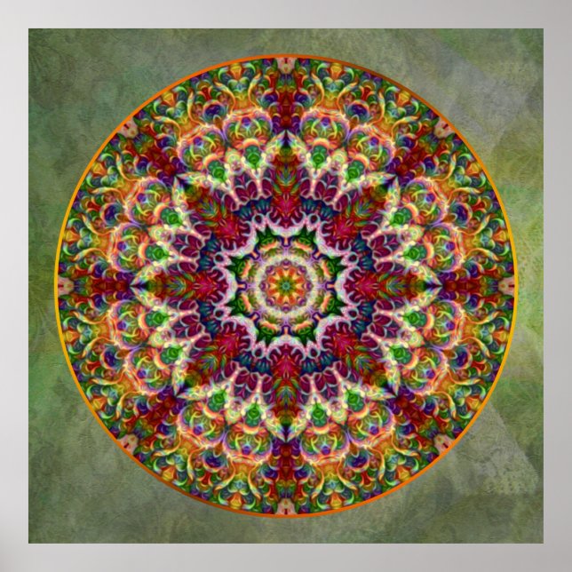 Poster Mandala, Inde riche (Devant)