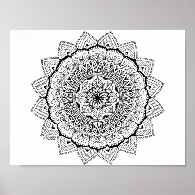 Poster Mandala N°1 (Devant)