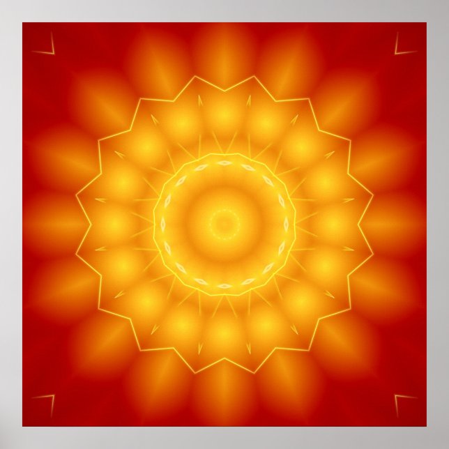 Poster Mandala Pure Energy 1 (Devant)