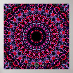 Poster Mandala Stroboscopique