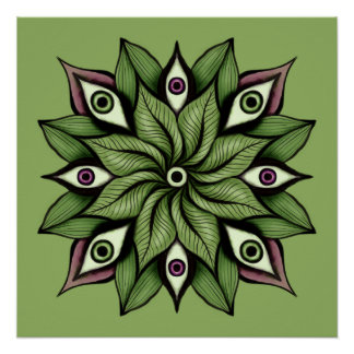 Poster Mandala - Trippy Floral Patal