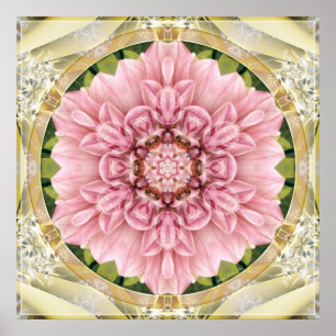 Poster Mandalas du coeur de l'affiche de la liberté 13