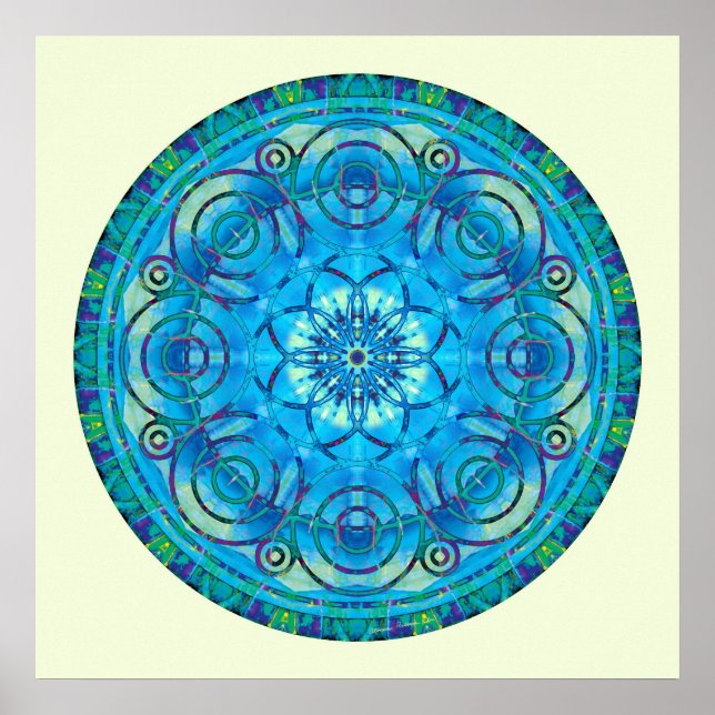 Poster Mandalas of Deep Trust, no 6 (Devant)