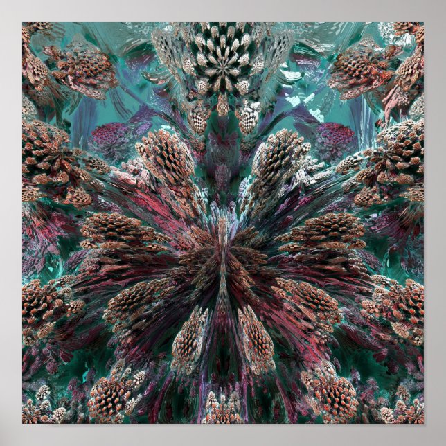 Poster Mandelbulb Fractel (Devant)