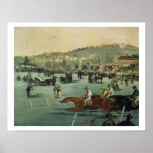 Poster Manet Horse Racing 1872