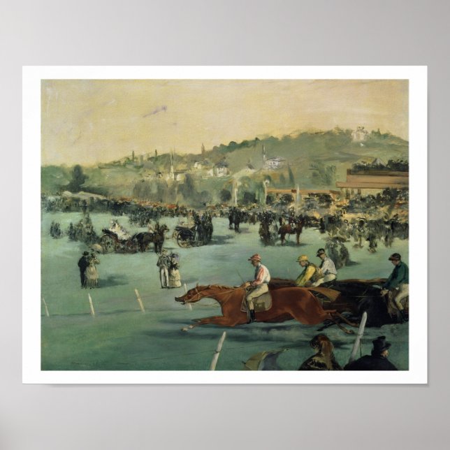 Poster Manet | Horse Racing 1872 (Devant)