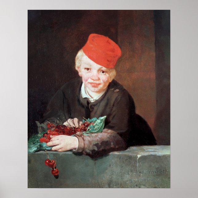 Poster Manet | Le garçon avec les cerises, 1859 (Devant)
