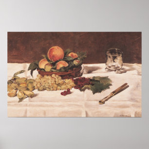 Poster Manet Still Life : Fruit on a Table, 1864