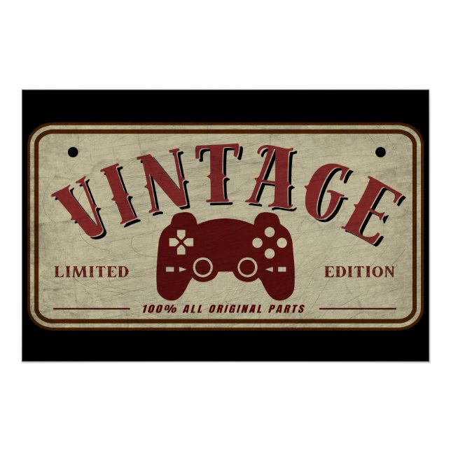 Poster Manette Vintage Édition Limitée Pièces d'Origine (Devant)
