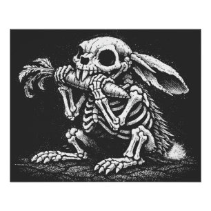 Poster Manger des légumes – Lapin mort par BurnsInHell