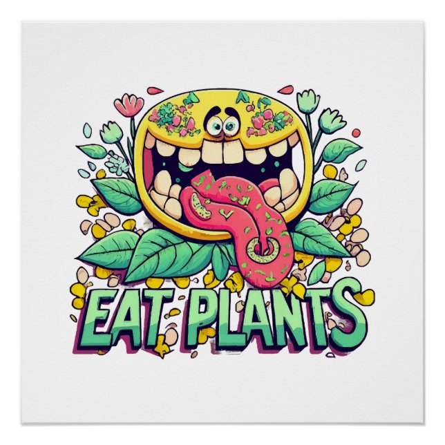 Poster Manger des plantes (Devant)