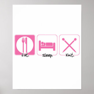 Poster manger le tricot de sommeil