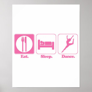 Poster manger sommeil danse