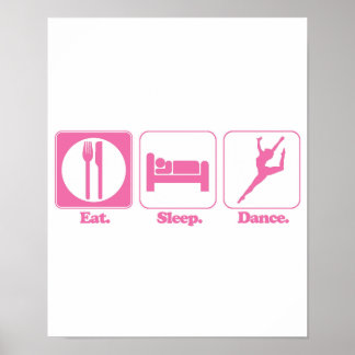 Poster manger sommeil danse