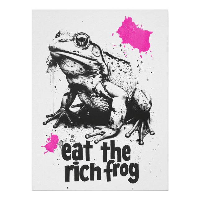 Poster Mangez la grenouille riche (Devant)
