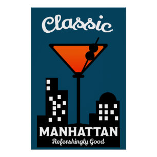 Poster Manhattan Cocktail Wall Art