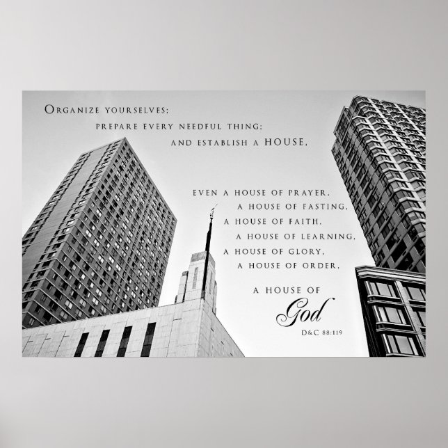 Poster - Manhattan New York LDS Temple (Devant)