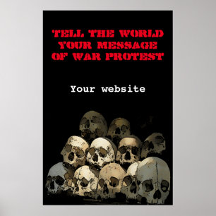 Poster Manifestation contre la guerre