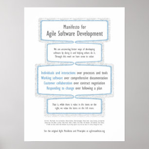 Poster Manifeste Agile
