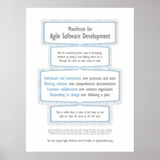 Poster Manifeste Agile