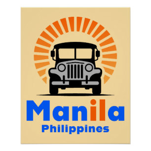 Poster Manille Philippines Asie du Sud-Est