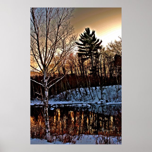 Poster Manitowish Winter (Devant)