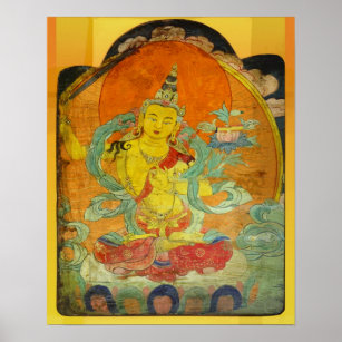 Poster Manjushri, Bodhisattva de la sagesse