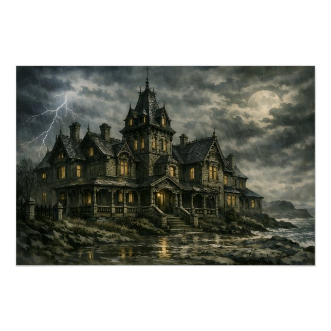 Poster Manoir Victorien par BurnsInHell (Devant)