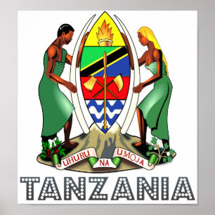 Poster Manteau de la Tanzanie des bras