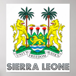 Poster Manteau de Sierra Leone des bras