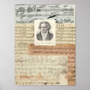 Poster Manuscrits de Beethoven