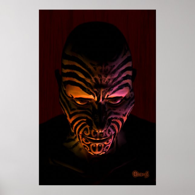 Poster Maori tatoo (Devant)