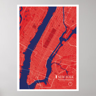 Poster Map de New York