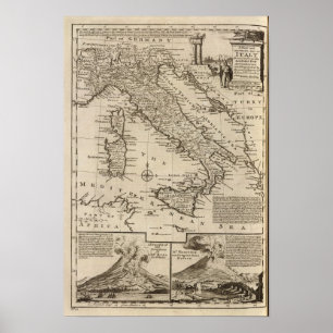 Poster Map of Italy
