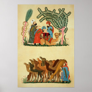 Poster 'Maqamat of Al-Hariri', engraved by Lestel