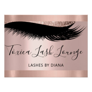 Poster Maquillage Artist Studio Eyelashes Extension Poste