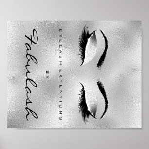 Poster Maquillage Beauté Salon Nom Parties scintillant Ar