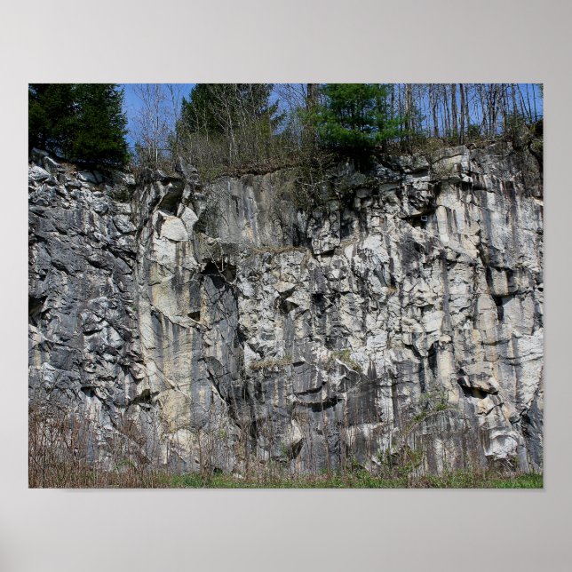 Poster Marble Rock Cliff Au Pont Naturel 1 Nature (Devant)