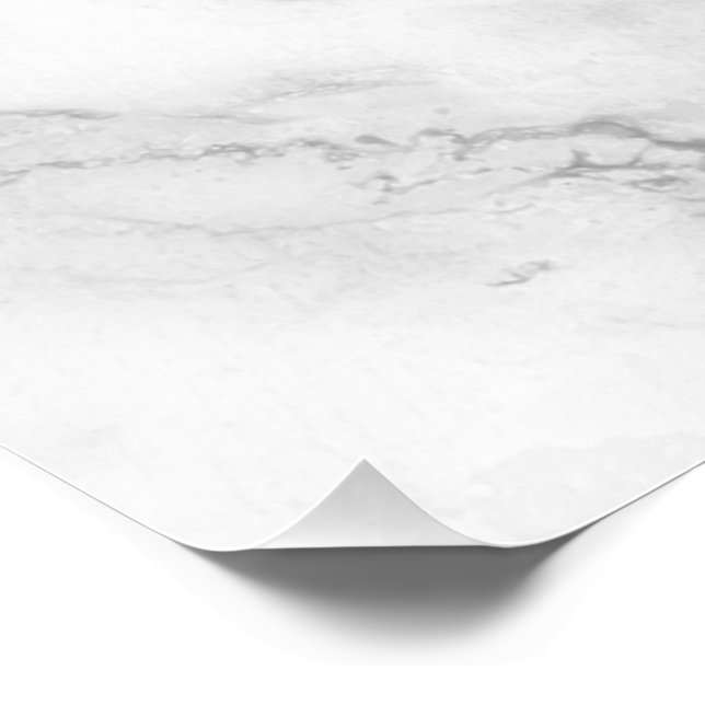 Poster Marbre Blanc (Coin)