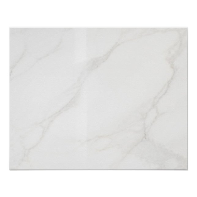 Poster Marbre Blanc (Devant)