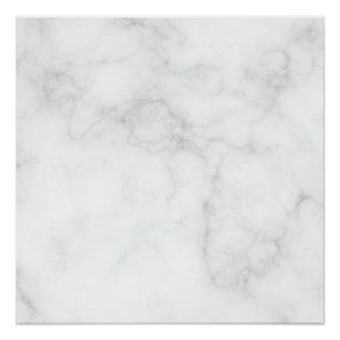 Poster Marbre Blanc Moderne
