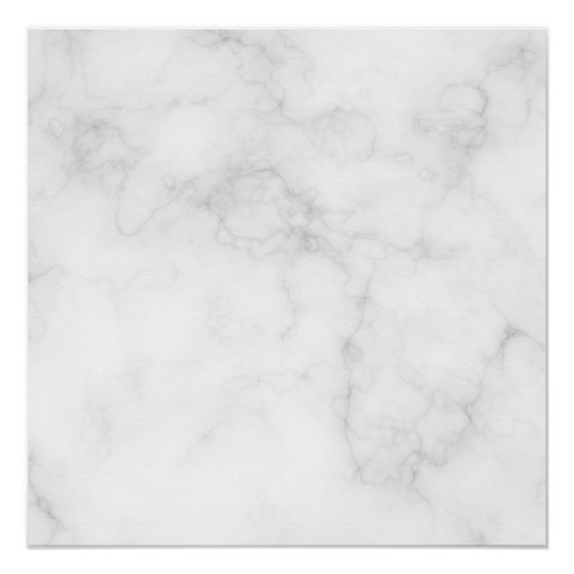 Poster Marbre Blanc Moderne (Devant)