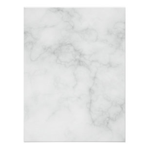 Poster Marbre Blanc Moderne