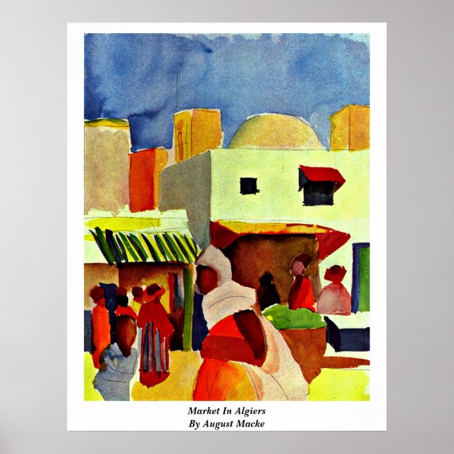 Poster Marché À Alger D'Août Macke (Devant)