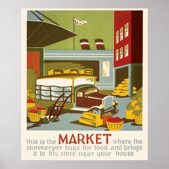 Poster Marché de l'affiche WPA (Devant)