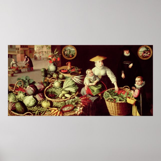 Poster Marché des légumes (Devant)