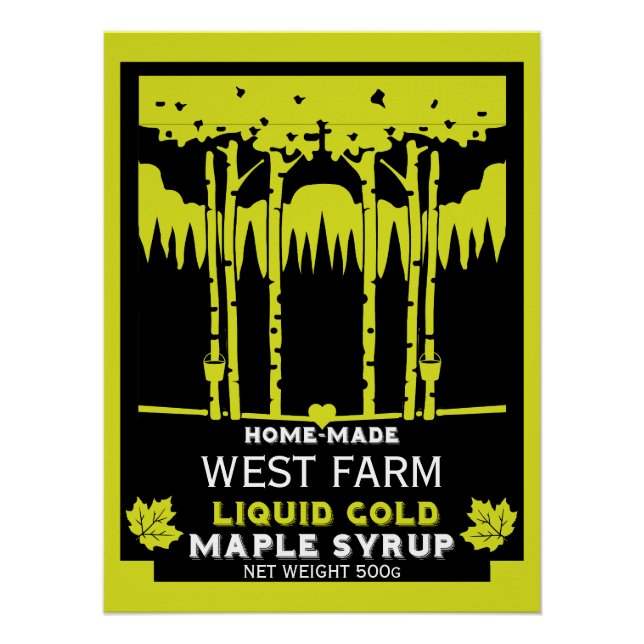 Poster Marché des producteurs de sirop d'érable (Devant)