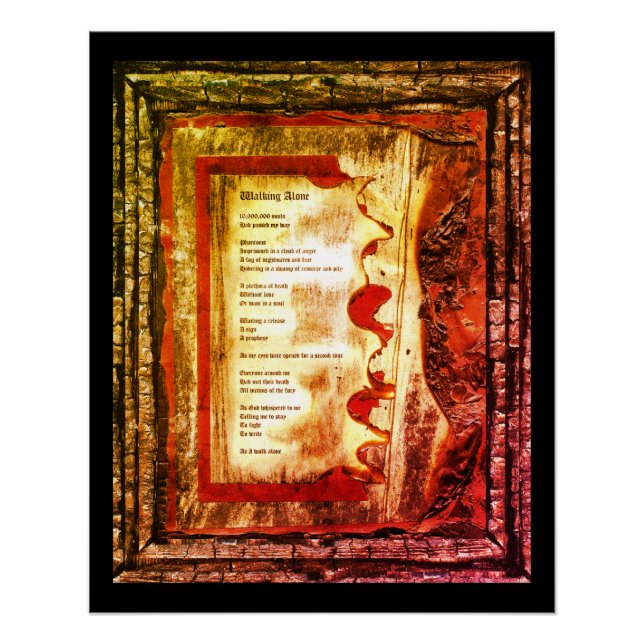 Poster Marcher seul (Devant)